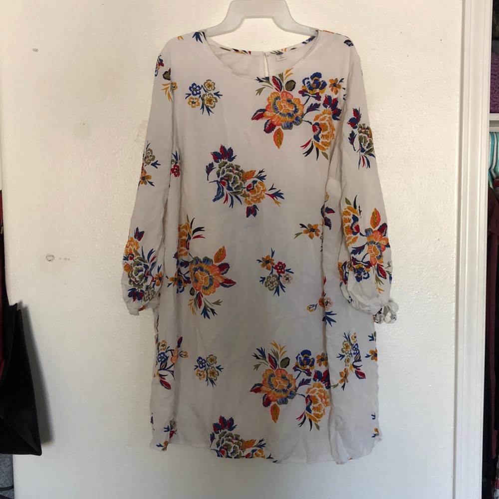 White Floral Dress